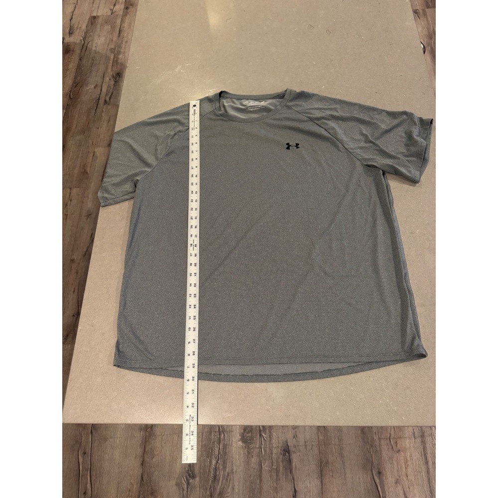 Under Armour Tech Tee Loose Fit Short Sleeve Gray Men's‎ 3XL - Picture 2 of 5